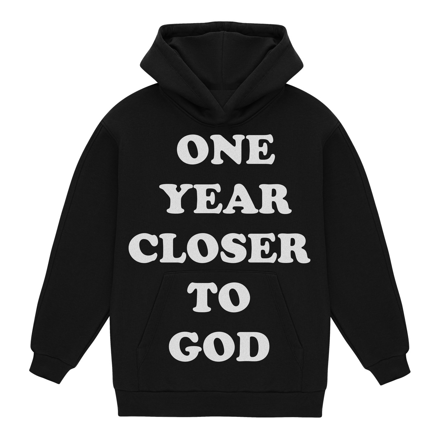 one year closer to God (hoodie)